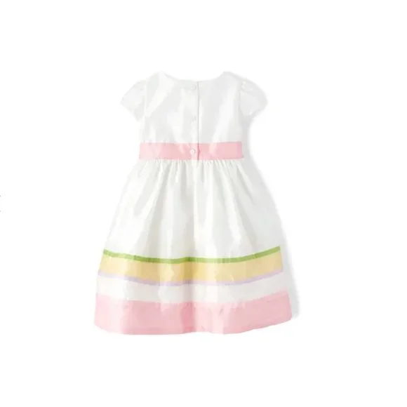 Gymboree White Pastel Stripe Spring Jubilee Dress - Picture 3 of 11